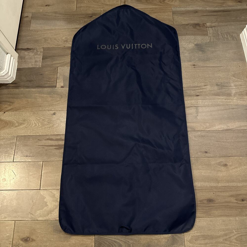 Authentic LOUIS VUITTON Long Garment Dust Bag Zipper Hanging 46”x23”x3”